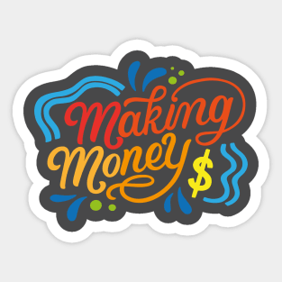 making money Sticker